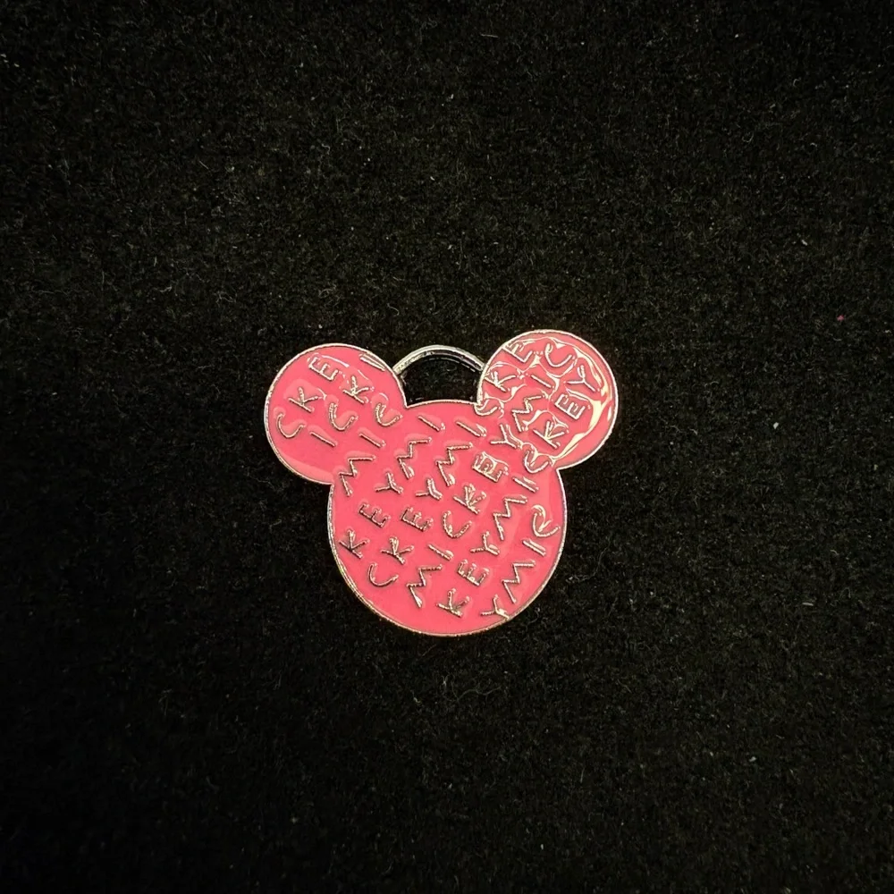Red “Mickey”Mouse Pendant Necklace